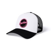 Gorra de Cocoloco bicolor en colores blanco, negro y el logotipo cosido