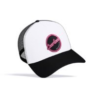 Gorra de Cocoloco bicolor en colores blanco, negro y el logotipo cosido