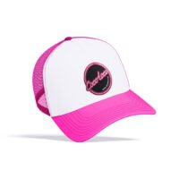 Gorra de Cocoloco bicolor en colores blanco, rosa y el logotipo cosido